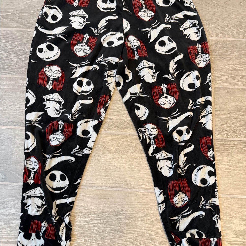 Disney The Nightmare Before Christmas Jack Skellington Sally Pajama Pants Size M